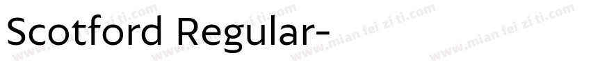 Scotford Regular字体转换